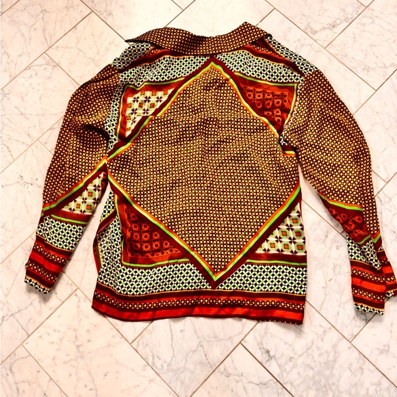 Misa Los Angeles Geometric Patterned Button-Up Shirt - Picture 3 of 3